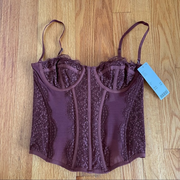 Urban Outfitters Out From Under Modern Love Corset - Chocolate - Picture 6 of 12